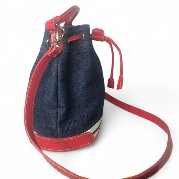 TOMMY HILFIGER Denim Handbag with Removable Crossbody Strap COMES WITH DUST BAG - Picture 5 of 17